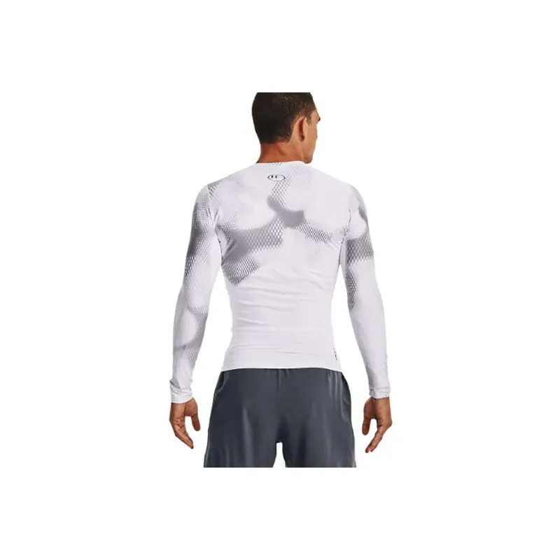 Under Armour Men's UA Iso-Chill Compression Printed Long Sleeve White-3